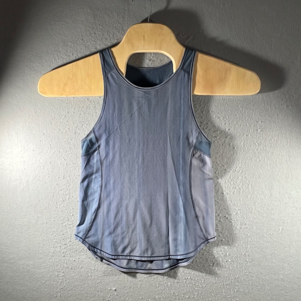 951 | Lululemon Sculpt Racerback Mesh Back Active‎ Tank Blue Womens 4